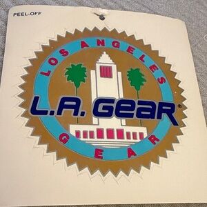 1990’s VINTAGE L.A. GEAR LOS ANGELES USA STICKER DECAL